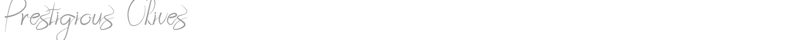 Prestigious Olives font preview